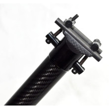 Poste do assento para dobrar o poste do assento da tábua de segurança em fibra de carbono da bicicleta para dobrar o suporte de bicicleta da bicicleta 33,9 * 580 mm